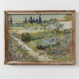 Antique Garden Painting Print Spring Landscape Wall Art Vintage Garden Decor Botanical Countryside Artwork Claude Monet Art Digital Download