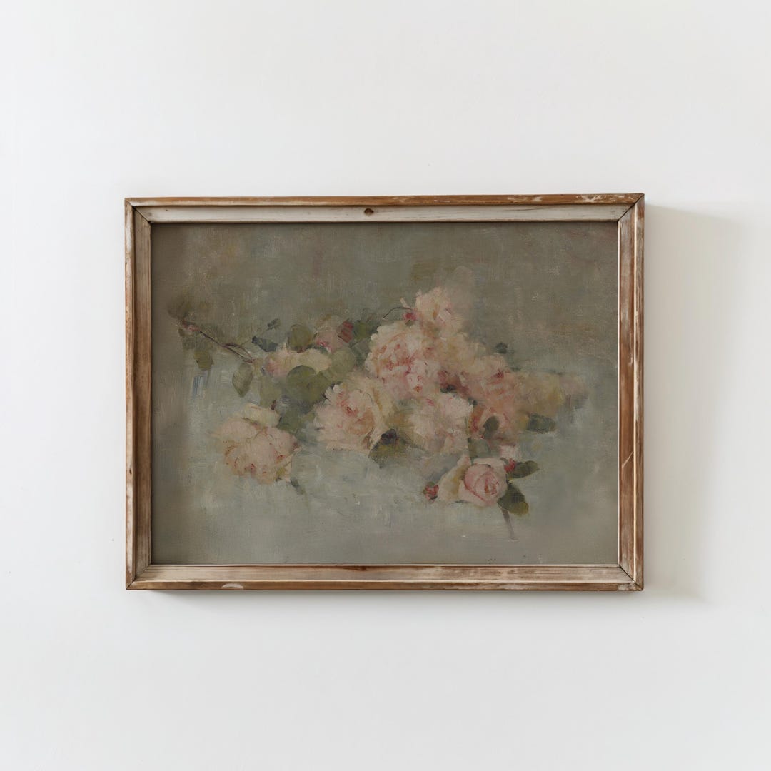 Cottagecore Floral Wall Art Printable Vintage Botanical Flower Print ...