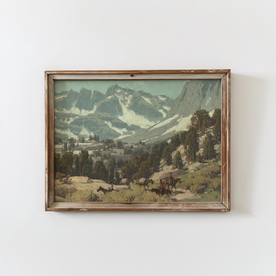 Vintage Cowboy Decor Western Rustic Wall Decor Rustic Americana Art ...