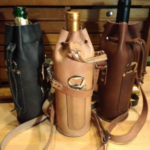 Leather Bottle Bag
