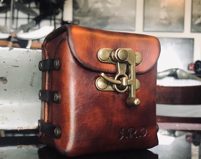 Leather Deck Box Etsy