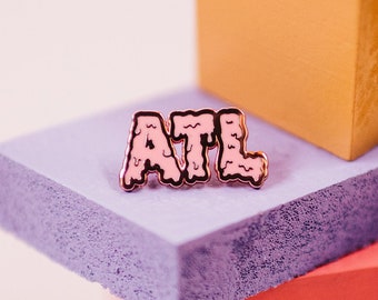 Atlanta Hard Enamel Pin, ATL, Enamel Pin, Lapel Pin, Pinback, Pin