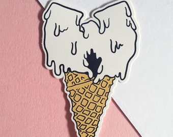 Holographic, 4”, WuTang Ice Cream Cone Sticker