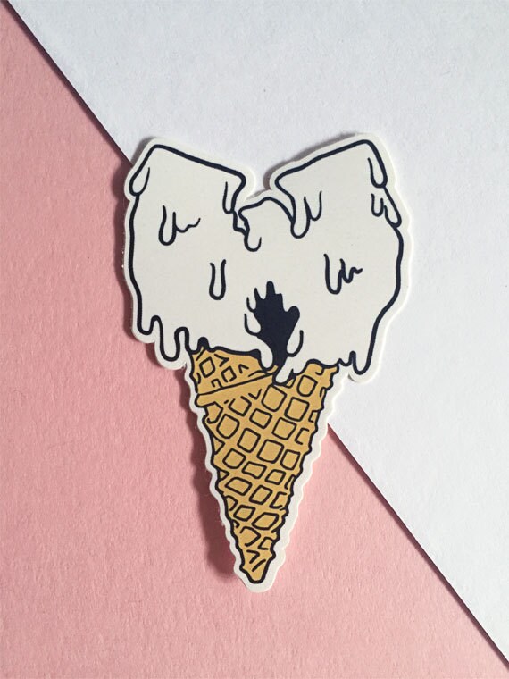 Wutang Ice Cream Cone Sticker Etsy