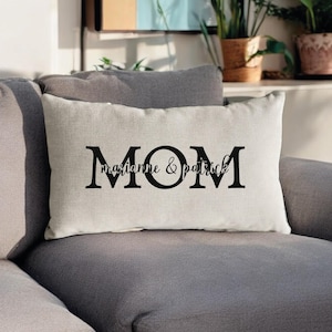 Mothers Day Gift, Personalized Mom Pillow, Custom Name Pillow, Gift for Mom, Nana Gift, Grandma Gift, Personalized Gifts,Custom Throw Pillow
