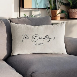 Mothers Day Gift, Custom Couple Pillow, Personalized Pillow, Last Name Pillow, Custom Wedding Gift, Engagement Gift, Bridal Shower Gift