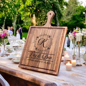 Charcuterie Board Personalized | | wedding gift for Couple | | Custom Wedding Gift | Engagement Gift | Bridal Shower Gift | Cutting Board