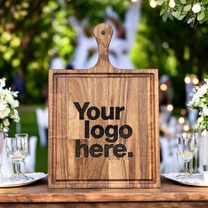 Engraved Business Logo Cutting Board, Custom Cutting Board, Charcuterie Boards, Personalized Cutting Board, Client Gift, Customer Gift