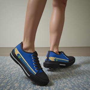 Vibrant Women&#39;s Low Top Sneakers - Stylish Casual Footwear for Everyday Outfits, Unique Gifts, Summer Fashion, Trendy Sneakers, Comfortable