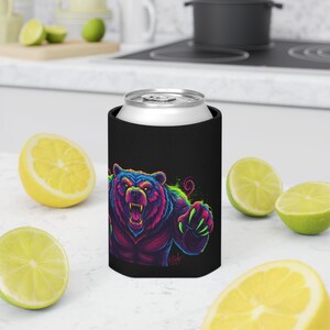 Bear Can Beer Cooler, Perfect for Outdoor Events, Camping, Picnics, Gifts for Dad, Him, Man, Guy, Eco-Friendly Drink Holder