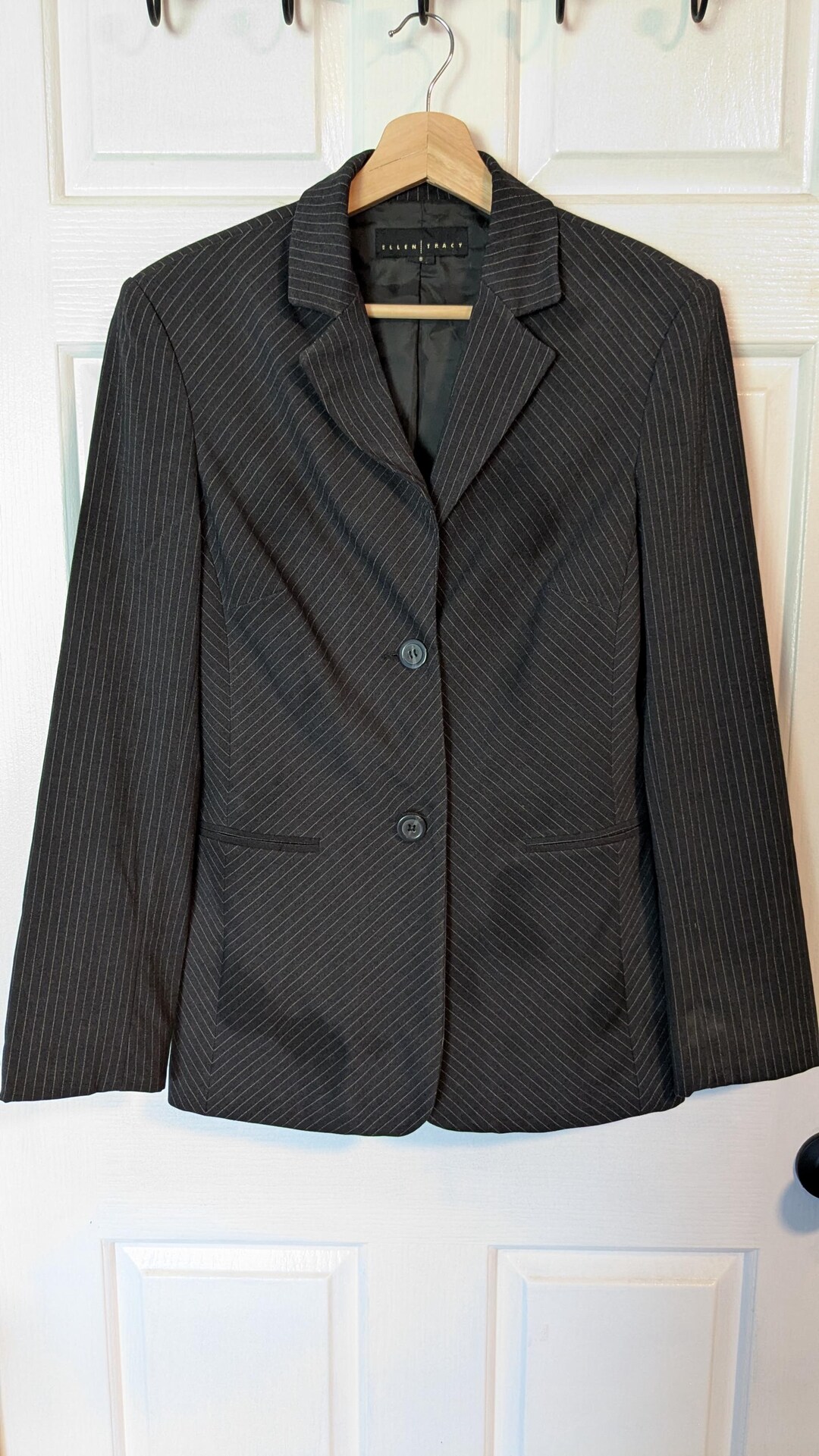 Black and Pink Pinstripe Mini Suit Set (S)