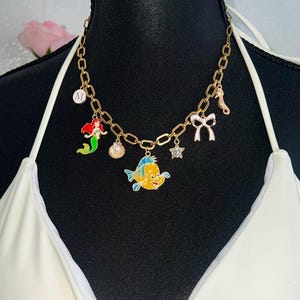 Ariel charm necklace/ Mermaid charm necklace