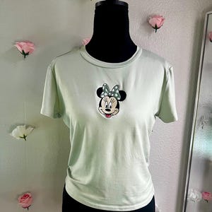 Disney crop top/muisshirt/spandex crop top/pretparkoutfit