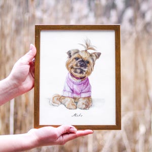 Individuelles Tierportrait, personalisiertes Geschenk, Aquarell Illustration Deines Hundes oder Katze, einzigartiges Tierliebhaber Geschenk, individuelles Haustier Kunstwerk