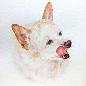Ritratto di cane personalizzato, ritratto di cane realistico ad acquerello, acquerello dipinto a mano, regalo artistico, regalo perfetto per compleanno o commemorazione, festa del papà