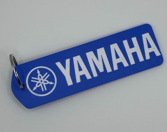 Portachiavi Yamaha – Etichetta personalizzata • Portachiavi personalizzato • Regalo per motociclisti e motociclisti da cross • Accessorio Yamaha
