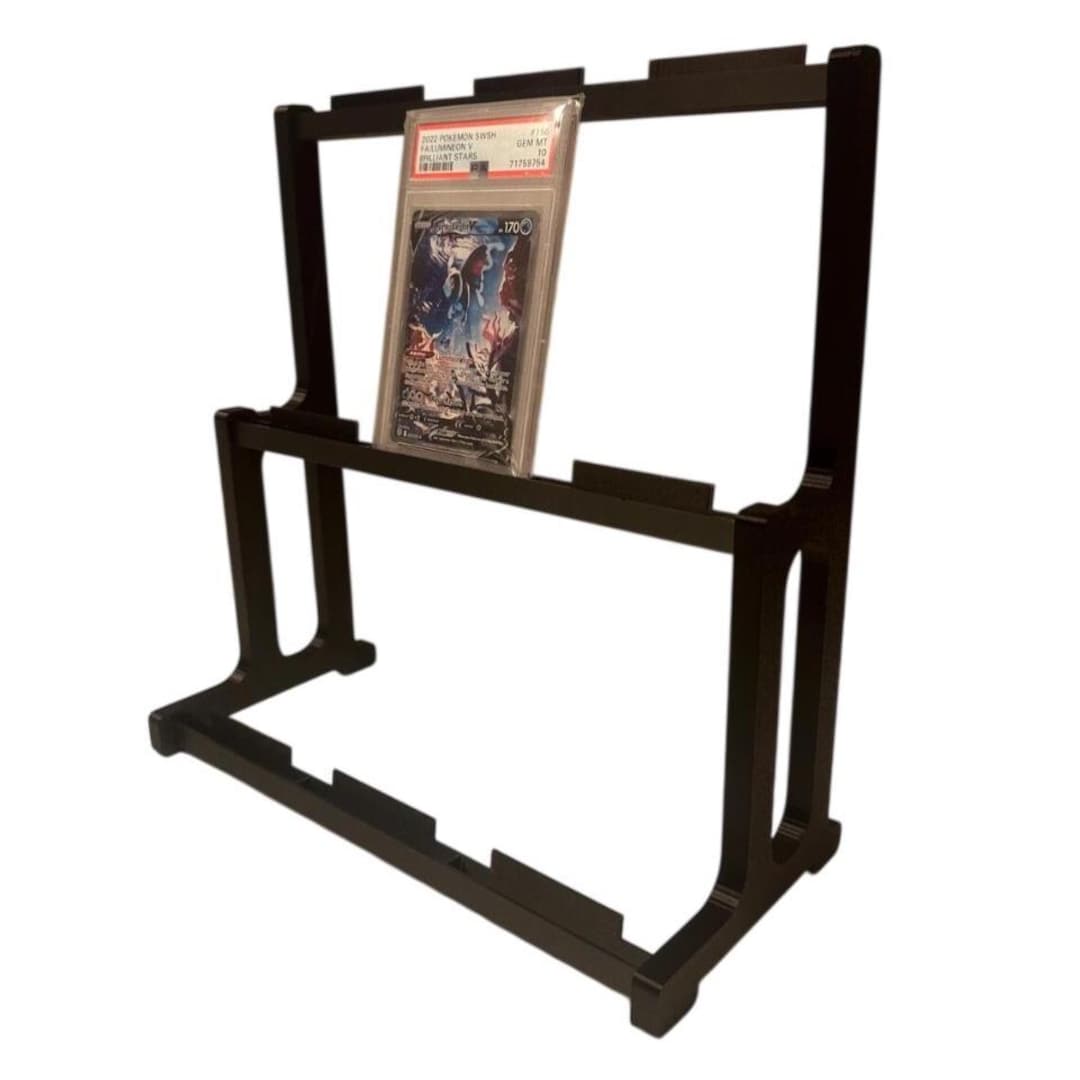 PSA Graded Card Display Stand | Fits 6 or 9 Slabs | Tiered Pokémon ...
