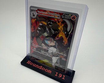 Custom Text Card Stand for Ultra Pro 3x4 Toploaders | TCG Display Holder