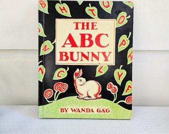 Extremely Rare Vintage First Edition The ABC Bunny Hardcover Book | 1930s