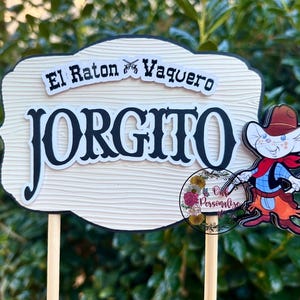 El Ratón Vaquero Cake Topper