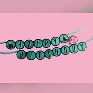 Wicked-Themed Geburtstagsbanner
