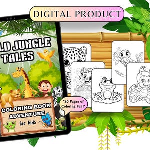 Wild Jungle Tales: Coloring Adventure for Kids