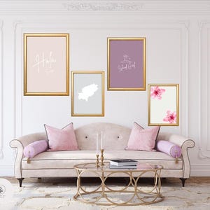 Ibiza - Beautiful Set of 4 Pastel Wall Art Prints - A1, A2, A3 and A4 sizes available