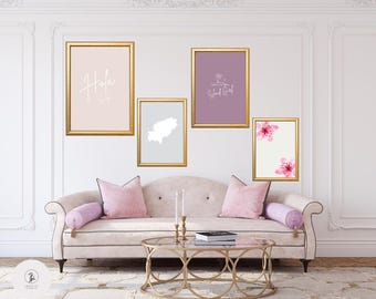 Ibiza Pastell Wall Art Prints, 4er Set (Digitaler Download)