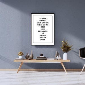 Ibiza Clubs Poster  - A1, A2, A3 AND A4 sizes available