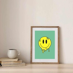 Acid Rave Smiley Print - A1, A2, A3 and A4 sizes available