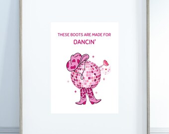 Diese Stiefel sind für Dancin 'Print - A1, A2, A3 und A4 erhältlich