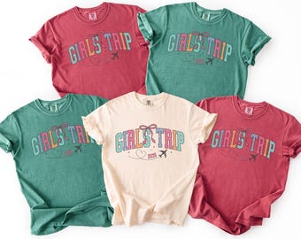 Girls Trip 2026 Comfort Colors Shirt, Vacation Tee, Girls Weekend T-Shirt