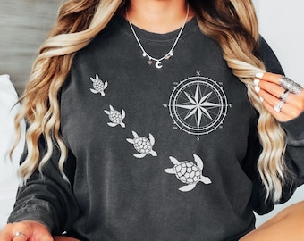 Comfort Colors Sea Turtle Shirt: Beach Lover Tee