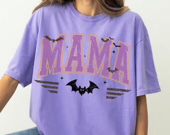 Maglietta vintage per Halloween Mama - Chic e spettrale per una mamma alla moda