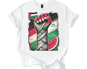 Palestine Solidarity Tee: Watermelon Freedom Symbol, Human Rights