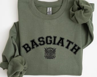 Vintage Basgiath War College Sweatshirt - Fourth Wing Bookish Design