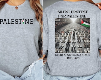 Free Gaza Palestine Shirt: Front & Back Print, Stand With Palestine