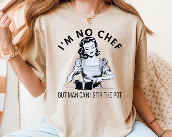 Retro Sarcastic Housewife T-Shirt: Funny 1950s Graphic Tee