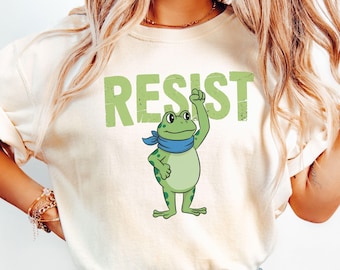 Portland Frog Protest Shirt, Activist Feminist Equality Tee