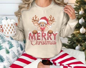Funny Merry Christmas Sweatshirt and Hoodie – Holiday Pullover for Men & Women