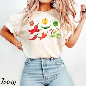 Comfort Colors Pepper Shirt: Botanical Garden Graphic Tee