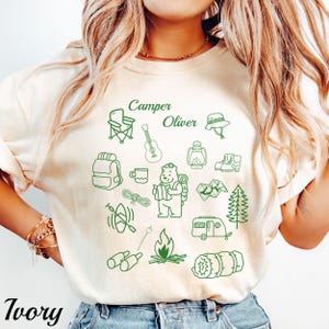 Custom Camping Birthday Shirt: Comfort Colors Family Matching Tees
