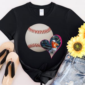 Personalized Baseball Mom Photo Shirt: Custom Player Gift