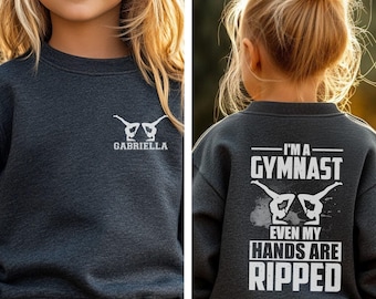 Sudadera personalizada para gimnastas, sudadera con capucha de gimnasia para jóvenes, regalo para chicas gimnastas