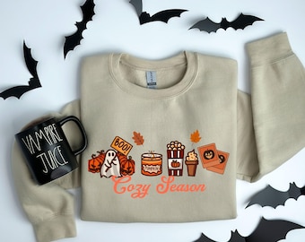 Sweat-shirt Cosy Season : sweat à capuche d'automne en coton mélangé