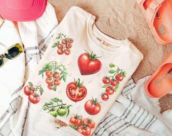 Comfort Colors Tomato Shirt: Cottagecore Vegan Garden Tee