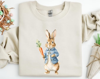 Peter Rabbit Sweatshirt, Easter Bunny Shirt, Spring Outfit
