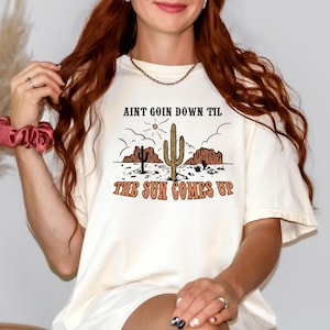 Comfort Colors Sun Shirt: Vintage Boho Graphic Tee