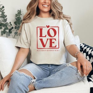 Valentine’s Day T-Shirt | Valentine’s Gifts for Her | Love T-Shirt | Heart T-Shirt | Love Tee | Minimalist T-Shirt | Valentine’s Day Gifts