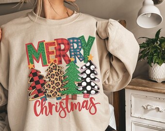 Merry Christmas Sweatshirt and Hoodie – Cozy Holiday Pullover for Men & Women